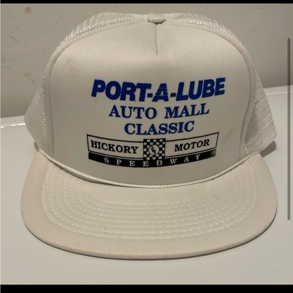 Other - Vintage White Port-A-Lube Trucker Hat